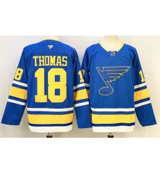 Men St Louis Blues 18 Robert Thomas Blue 2025 Stitched Hockey Jersey Men St Louis Blues 18 Robert Thomas Blue 2025 Stitched Hockey Jersey