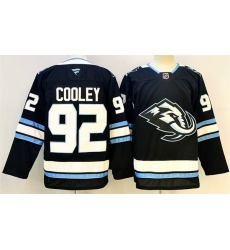 Men Utah Mammoth 92 Logan Cooley Navy 2025 Stitched Jersey