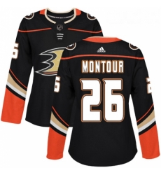 Womens Adidas Anaheim Ducks 26 Brandon Montour Premier Black Home NHL Jersey Womens Adidas Anaheim Ducks 26 Brandon Montour Premier Black Home NHL Jersey