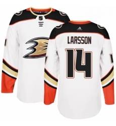 Youth Adidas Anaheim Ducks 14 Jacob Larsson Authentic White Away NHL Jersey 