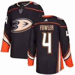 Youth Adidas Anaheim Ducks 4 Cam Fowler Premier Black Home NHL Jersey 