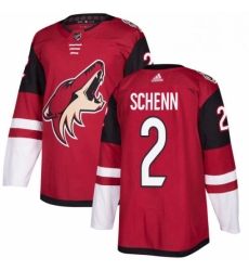 Youth Adidas Arizona Coyotes 2 Luke Schenn Authentic Burgundy Red Home NHL Jersey 