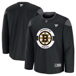 Men Boston Bruins Black 2024 25 Home Team Practice Stitched Hockey Jersey