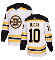 Womens Adidas Boston Bruins 10 Anders Bjork Authentic White Away NHL Jersey Womens Adidas Boston Bruins 10 Anders Bjork Authentic White Away NHL Jersey