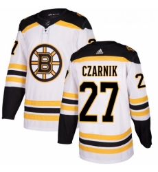 Womens Adidas Boston Bruins 27 Austin Czarnik Authentic White Away NHL Jersey Womens Adidas Boston Bruins 27 Austin Czarnik Authentic White Away NHL Jersey