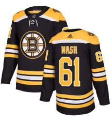 Youth Adidas Boston Bruins 61 Rick Nash Authentic Black Home NHL Jersey 