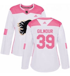 Womens Adidas Calgary Flames 39 Doug Gilmour Authentic WhitePink Fashion NHL Jersey Womens Adidas Calgary Flames 39 Doug Gilmour Authentic WhitePink Fashion NHL Jersey