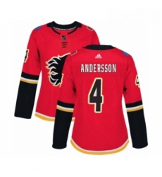 Womens Adidas Calgary Flames 4 Rasmus Andersson Premier Red Home NHL Jersey Womens Adidas Calgary Flames 4 Rasmus Andersson Premier Red Home NHL Jersey