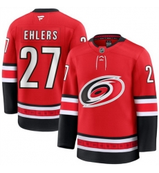 Men Carolina Hurricanes 27 Nikolaj Ehlers Red 2024 25 Alternate Stitched Hockey Jersey