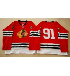 Chicago Blackhawks #91 Brad Richards Red Mitchell And Ness 1960-61 Stitched NHL Jersey