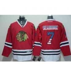 nhl jerseys chicago blackhawks #7 seabrook red[national flag version]