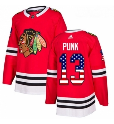 Youth Adidas Chicago Blackhawks 13 CM Punk Authentic Red USA Flag Fashion NHL Jersey Youth Adidas Chicago Blackhawks 13 CM Punk Authentic Red USA Flag Fashion NHL Jersey