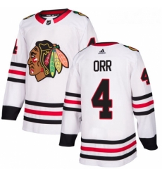 Youth Adidas Chicago Blackhawks 4 Bobby Orr Authentic White Away NHL Jersey Youth Adidas Chicago Blackhawks 4 Bobby Orr Authentic White Away NHL Jersey