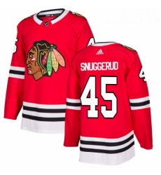 Youth Adidas Chicago Blackhawks 45 Luc Snuggerud Authentic Red Home NHL Jersey Youth Adidas Chicago Blackhawks 45 Luc Snuggerud Authentic Red Home NHL Jersey