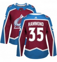 Womens Adidas Colorado Avalanche 35 Andrew Hammond Authentic Burgundy Red Home NHL Jersey Womens Adidas Colorado Avalanche 35 Andrew Hammond Authentic Burgundy Red Home NHL Jersey