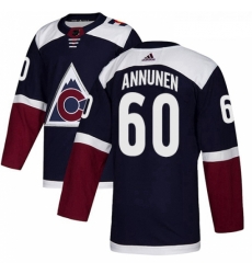 Youth Adidas Colorado Avalanche 60 Justus Annunen Authentic Navy Blue Alternate NHL Jerse Youth Adidas Colorado Avalanche 60 Justus Annunen Authentic Navy Blue Alternate NHL Jerse