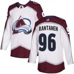 Youth Avalanche #96 Mikko Rantanen White Road Authentic Stitched NHL Jersey