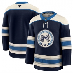 Men Columbus Blue Jackets Navy 2024 25 Alternate Stitched Hockey Jersey