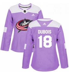 Womens Adidas Columbus Blue Jackets 18 Pierre Luc Dubois Authentic Purple Fights Cancer Practice NHL Jersey Womens Adidas Columbus Blue Jackets 18 Pierre Luc Dubois Authentic Purple Fights Cancer Practice NHL Jersey