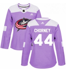 Womens Adidas Columbus Blue Jackets 44 Taylor Chorney Authentic Purple Fights Cancer Practice NHL Jersey Womens Adidas Columbus Blue Jackets 44 Taylor Chorney Authentic Purple Fights Cancer Practice NHL Jersey