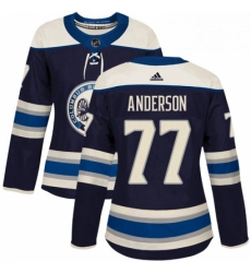 Womens Adidas Columbus Blue Jackets 77 Josh Anderson Authentic Navy Blue Alternate NHL Jersey Womens Adidas Columbus Blue Jackets 77 Josh Anderson Authentic Navy Blue Alternate NHL Jersey