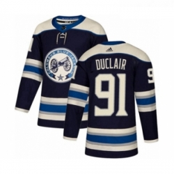 Youth Adidas Columbus Blue Jackets 91 Anthony Duclair Premier Navy Blue Alternate NHL Jersey 