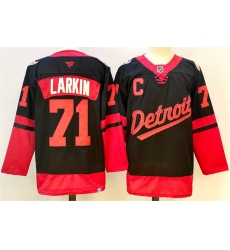 Men Detroit Red Wings 71 Dylan Larkin Black With C Patch 2024 25 Stitched Jersey Men Detroit Red Wings 71 Dylan Larkin Black With C Patch 2024 25 Stitched Jersey