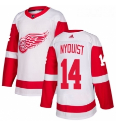 Womens Adidas Detroit Red Wings 14 Gustav Nyquist Authentic White Away NHL Jersey Womens Adidas Detroit Red Wings 14 Gustav Nyquist Authentic White Away NHL Jersey