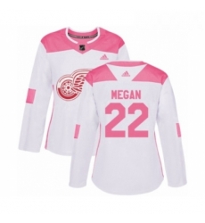 Womens Adidas Detroit Red Wings 22 Wade Megan Authentic White Pink Fashion NHL Jersey Womens Adidas Detroit Red Wings 22 Wade Megan Authentic White Pink Fashion NHL Jersey