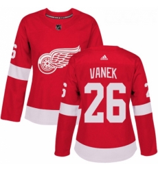 Womens Adidas Detroit Red Wings 26 Thomas Vanek Authentic Red Home NHL Jersey Womens Adidas Detroit Red Wings 26 Thomas Vanek Authentic Red Home NHL Jersey