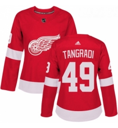 Womens Adidas Detroit Red Wings 49 Eric Tangradi Authentic Red Home NHL Jersey Womens Adidas Detroit Red Wings 49 Eric Tangradi Authentic Red Home NHL Jersey