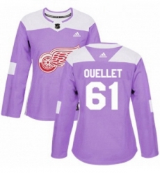 Womens Adidas Detroit Red Wings 61 Xavier Ouellet Authentic Purple Fights Cancer Practice NHL Jersey Womens Adidas Detroit Red Wings 61 Xavier Ouellet Authentic Purple Fights Cancer Practice NHL Jersey