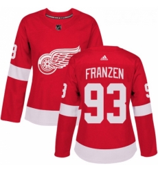 Womens Adidas Detroit Red Wings 93 Johan Franzen Authentic Red Home NHL Jersey Womens Adidas Detroit Red Wings 93 Johan Franzen Authentic Red Home NHL Jersey