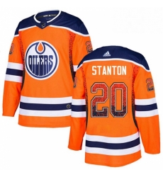 Mens Adidas Edmonton Oilers 20 Ryan Stanton Authentic Orange Drift Fashion NHL Jersey 