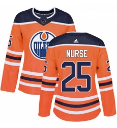 Womens Adidas Edmonton Oilers 25 Darnell Nurse Authentic Orange Home NHL Jersey Womens Adidas Edmonton Oilers 25 Darnell Nurse Authentic Orange Home NHL Jersey