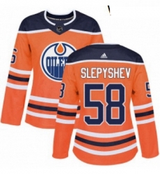 Womens Adidas Edmonton Oilers 58 Anton Slepyshev Authentic Orange Home NHL Jersey Womens Adidas Edmonton Oilers 58 Anton Slepyshev Authentic Orange Home NHL Jersey