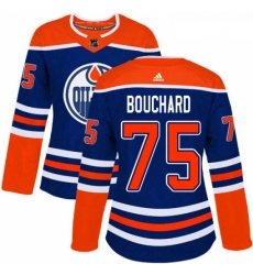 Womens Adidas Edmonton Oilers 75 Evan Bouchard Authentic Royal Blue Alternate NHL Jersey Womens Adidas Edmonton Oilers 75 Evan Bouchard Authentic Royal Blue Alternate NHL Jersey