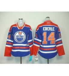 women Edmonton Oilers #14 Jordan Eberle Jerseys LT blue women Edmonton Oilers #14 Jordan Eberle Jerseys LT blue