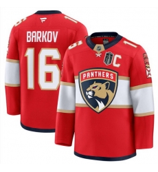Men Florida Panthers 16 Aleksander Barkov Red 2025 Stanley Cup Final Patch Stitched Hockey Jersey Men Florida Panthers 16 Aleksander Barkov Red 2025 Stanley Cup Final Patch Stitched Hockey Jersey