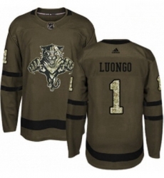 Youth Adidas Florida Panthers 1 Roberto Luongo Premier Green Salute to Service NHL Jersey Youth Adidas Florida Panthers 1 Roberto Luongo Premier Green Salute to Service NHL Jersey