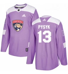 Youth Adidas Florida Panthers 13 Mark Pysyk Authentic Purple Fights Cancer Practice NHL Jersey Youth Adidas Florida Panthers 13 Mark Pysyk Authentic Purple Fights Cancer Practice NHL Jersey