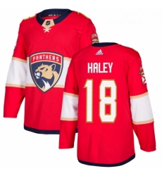 Youth Adidas Florida Panthers 18 Micheal Haley Authentic Red Home NHL Jersey Youth Adidas Florida Panthers 18 Micheal Haley Authentic Red Home NHL Jersey