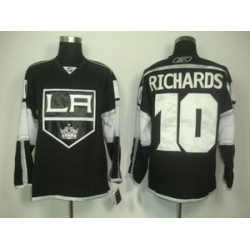Los Angeles Kings 10# Mike Richards black jersey