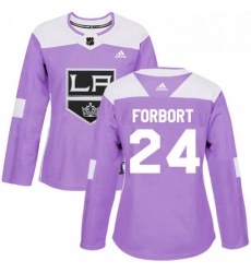 Womens Adidas Los Angeles Kings 24 Derek Forbort Authentic Purple Fights Cancer Practice NHL Jersey Womens Adidas Los Angeles Kings 24 Derek Forbort Authentic Purple Fights Cancer Practice NHL Jersey