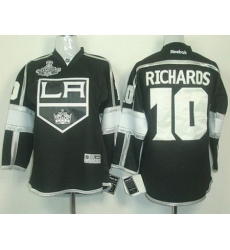 Kids Los Angeles Kings #10 Mike Richards Black Stanley Cup Finals Champions Patch NHL Jerseys LA Style Kids Los Angeles Kings #10 Mike Richards Black Stanley Cup Finals Champions Patch NHL Jerseys LA Style