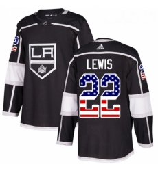 Youth Adidas Los Angeles Kings 22 Trevor Lewis Authentic Black USA Flag Fashion NHL Jersey Youth Adidas Los Angeles Kings 22 Trevor Lewis Authentic Black USA Flag Fashion NHL Jersey
