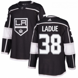 Youth Adidas Los Angeles Kings 38 Paul LaDue Authentic Black Home NHL Jersey 