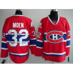 Hockey Montreal Canadiens #32 Travis Moen Stitched Replithentic New CH Red Jersey