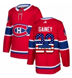 Mens Adidas Montreal Canadiens 23 Bob Gainey Authentic Red USA Flag Fashion NHL Jersey 
