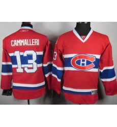 Kids Montreal Canadiens 13 Michael Cammalleri Red NHL Jerseys